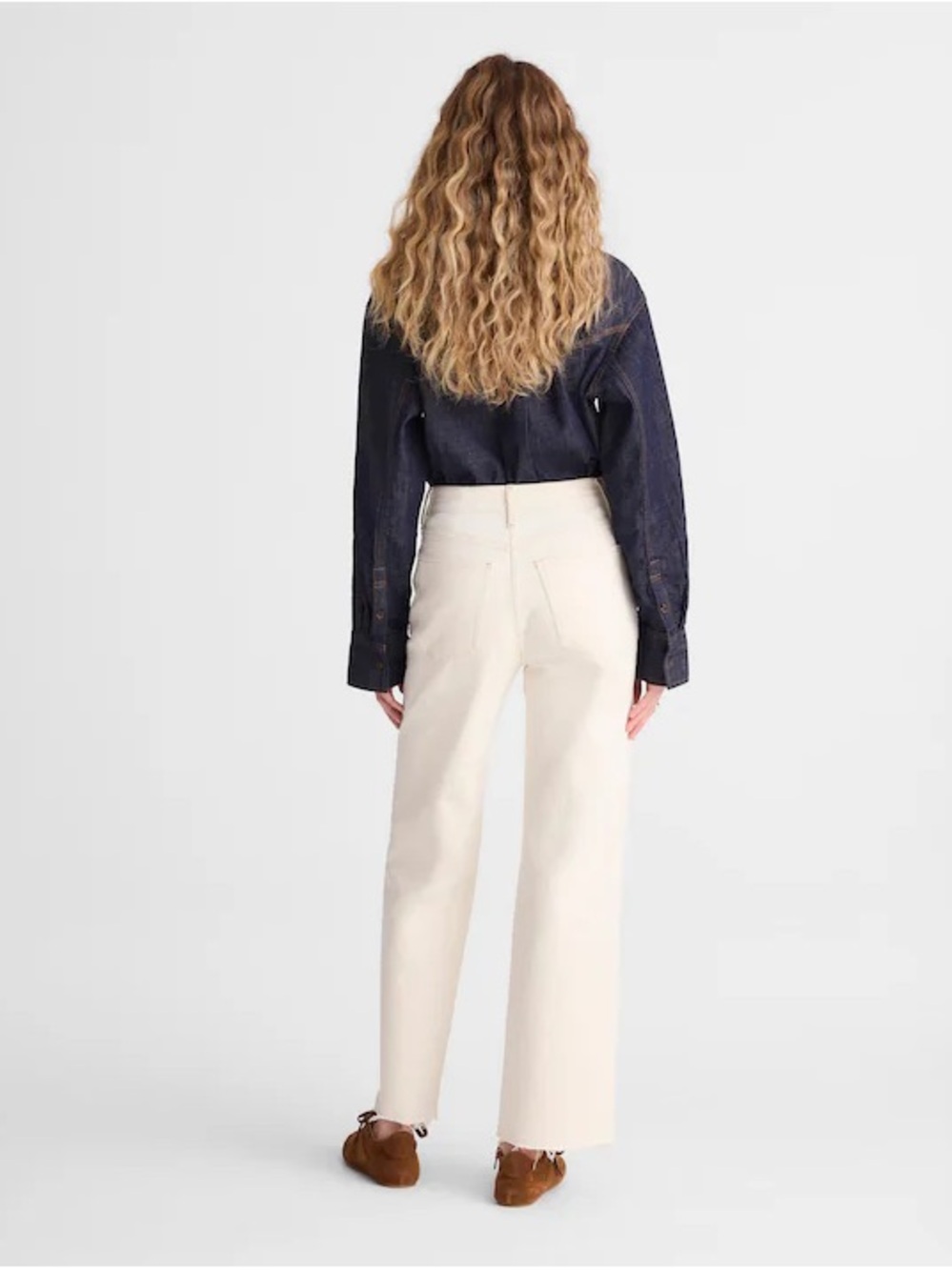 The perfect Vintage Wide-Leg Crop Jeans
